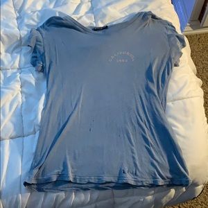 Blue “California 1984” Brandy Melville shirt